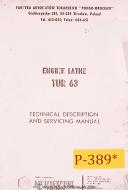 Polamco-Ponar Tarnow-Ponar-Poland-Ponar Tarnow TUJ-50 Engine Lathe Spare Parts List Manual Year (1979)-TUJ-50-04